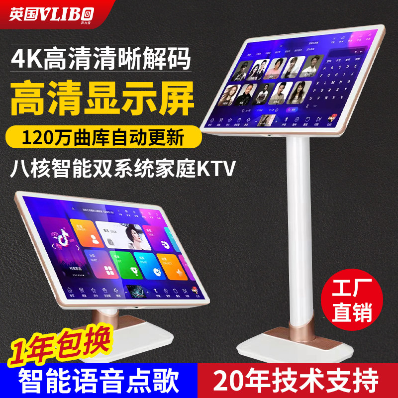 英国声力宝家用智能语音点歌机触摸屏一体机家庭ktv卡拉ok点唱机