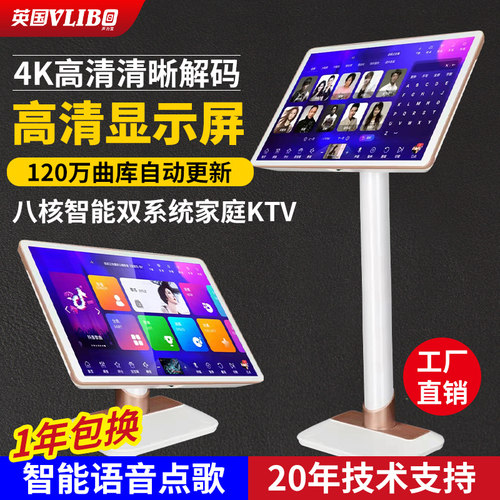 英国声力宝家用智能语音点歌机触摸屏一体机家庭ktv卡拉ok点唱机