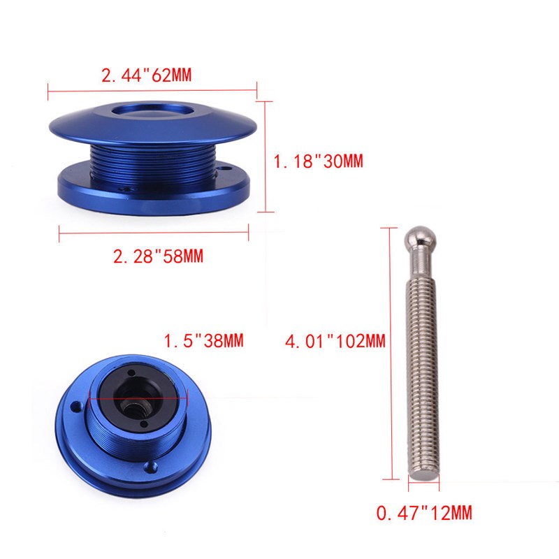 一件汽车改装用品引擎盖机罩锁铝合金机盖锁快速拆卸锁扣60mm