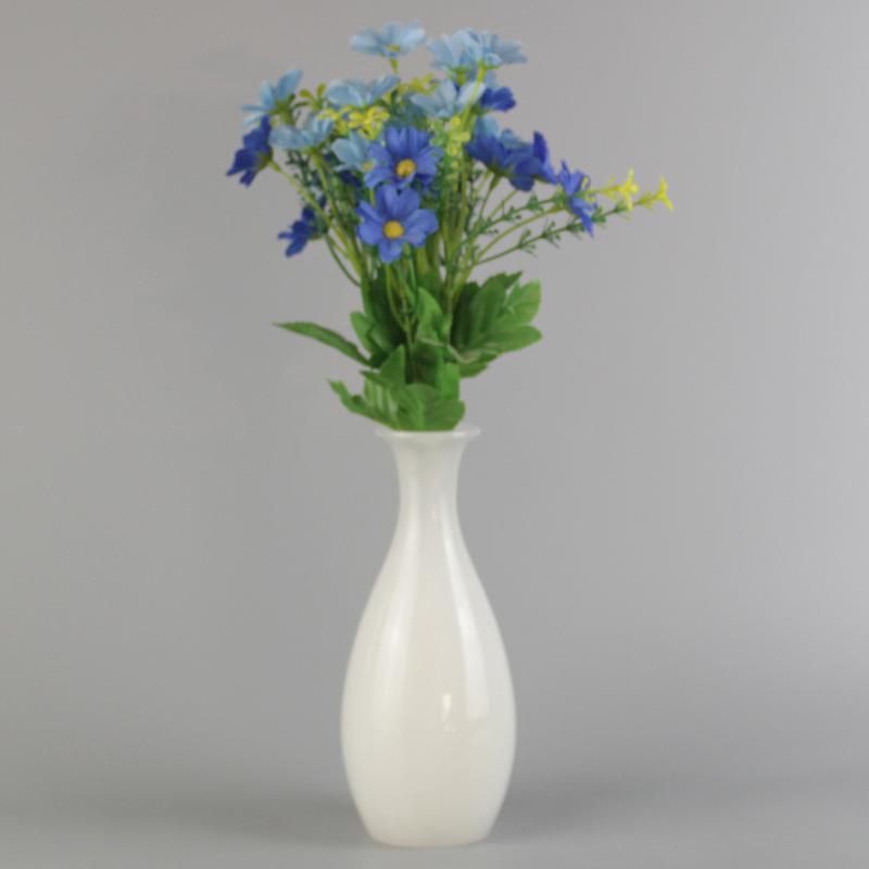 白玉石花瓶摆件佛前花器装饰家用客厅插花干花百合鲜花玉净瓶小号
