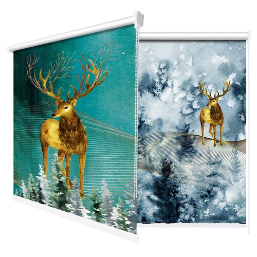 卷帘窗帘免打孔安装全遮光遮阳防水家用卫生间厨房厕所升降卷拉式