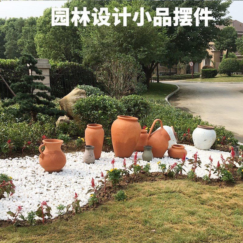 花盆定制特大花瓶设计红陶手拉胚工程定制来图定购户外泥陶瓷落地