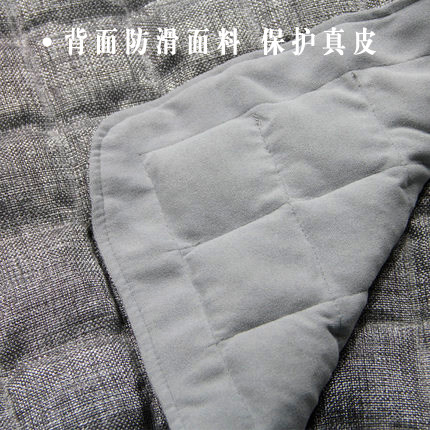 山楂籽夏季汽车坐垫四季通用座垫单片凉垫网红小车垫冰丝亚麻夏天