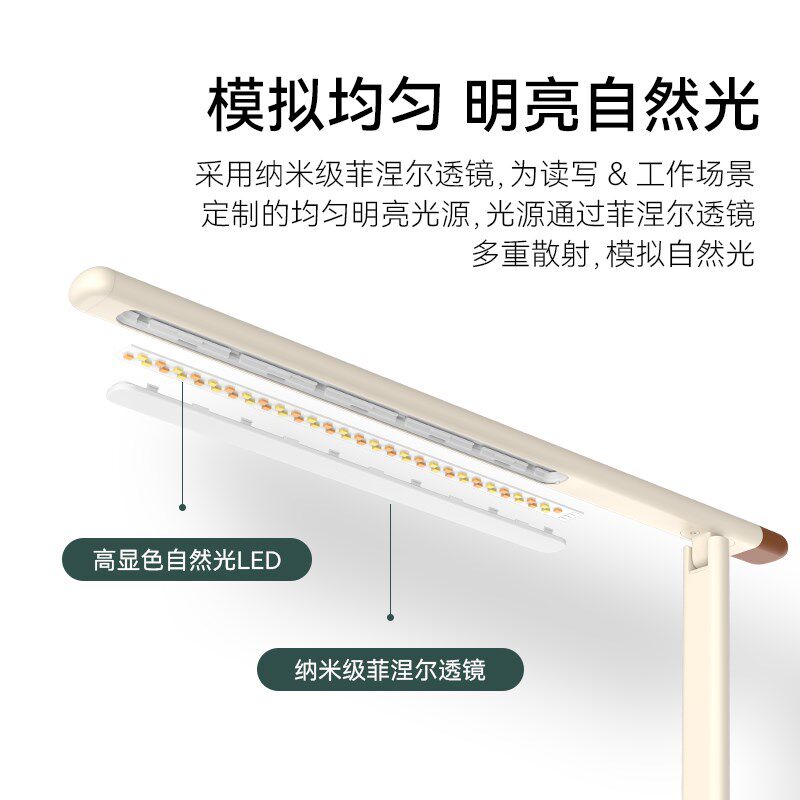 VFZ红色护眼台灯床头灯国AA级阅读灯学生学习专用无蓝光智能控制