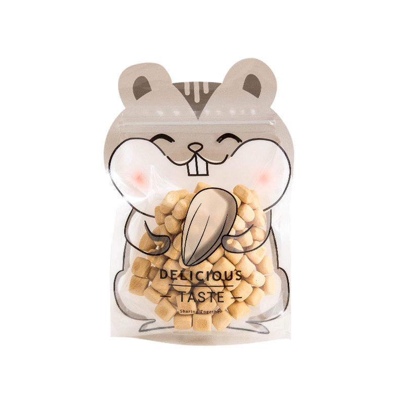 卡通造型包装袋休闲食品自封袋糖果雪花酥牛轧糖密封袋可爱卡通袋