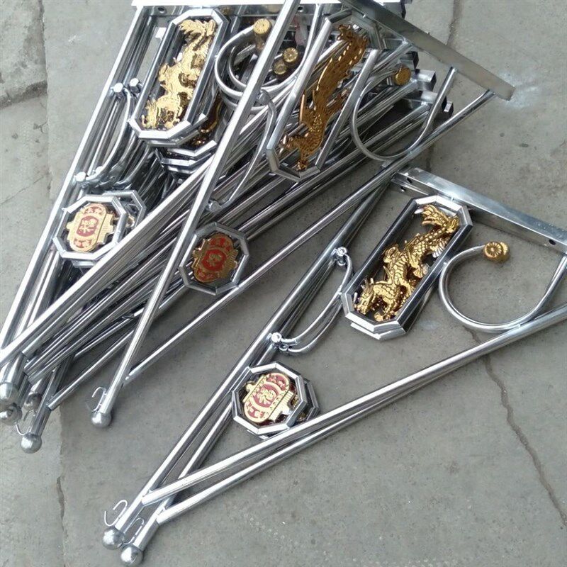 新品大门口铁艺不锈钢灯笼架挂钩鸟笼吊篮装饰支架户外节日灯笼架