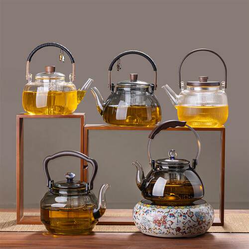 围炉煮茶电陶炉煮茶器耐高温玻璃养生煮茶壶家用泡茶水壶茶具套装