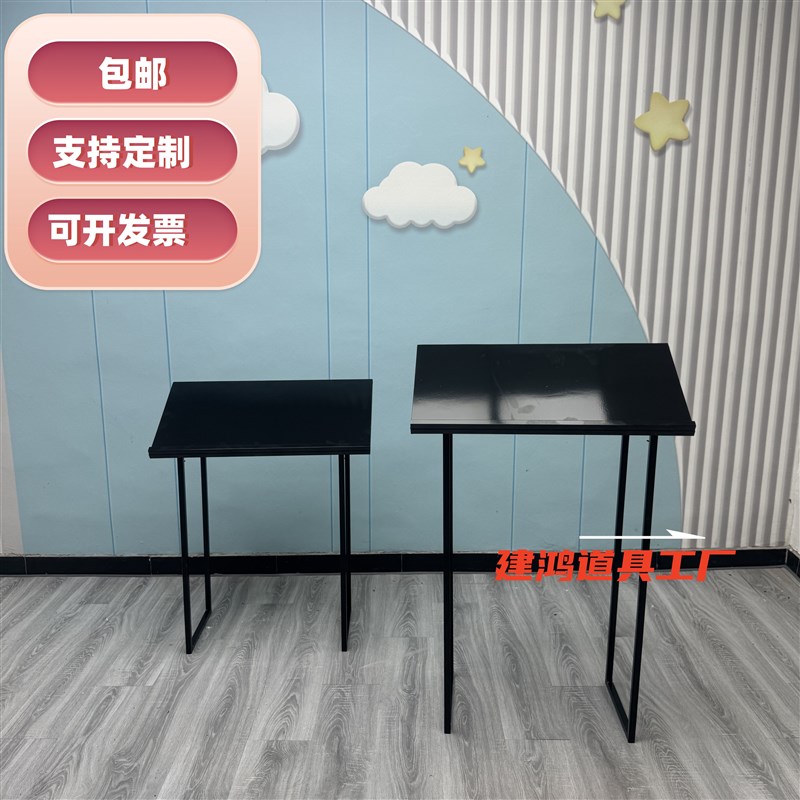 白色婚纱照支架迎宾布置婚礼结婚照片展示架画报海报定制铁艺路引