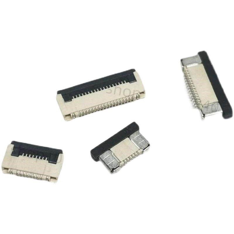 编带FPC连接器 0.5mm 翻盖 上接 下接4/6/8/10/24-60P排线座 盘装