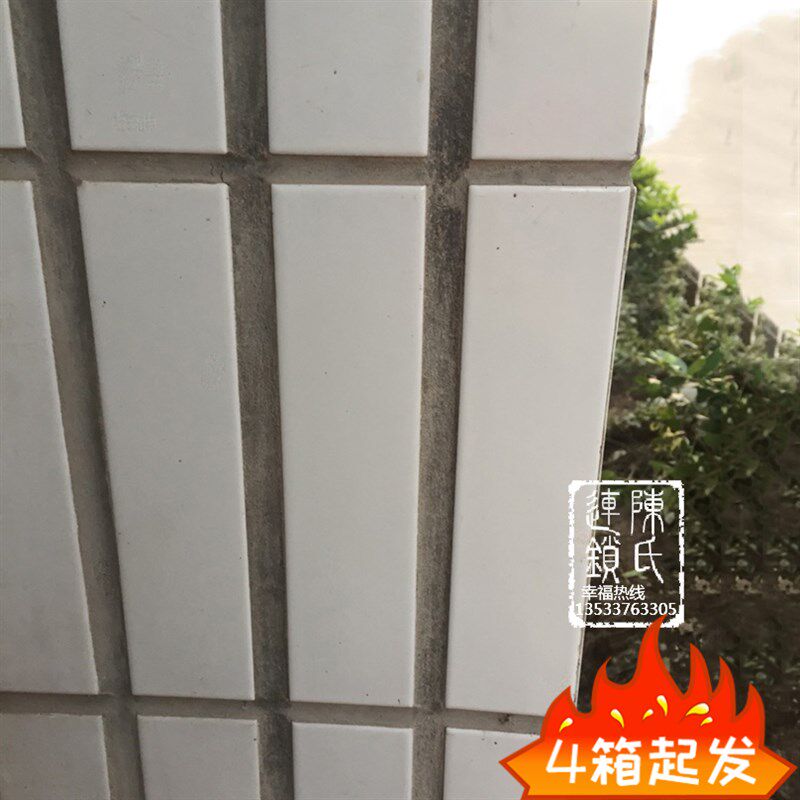 老款6*24白色釉面砖家装主材外墙砖瓷砖别墅内墙瓷砖农村厨房设计