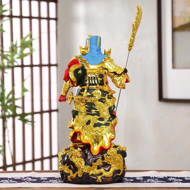 16寸关公神像九龙关公佛像 19寸关二爷12寸关圣帝君树脂武财神