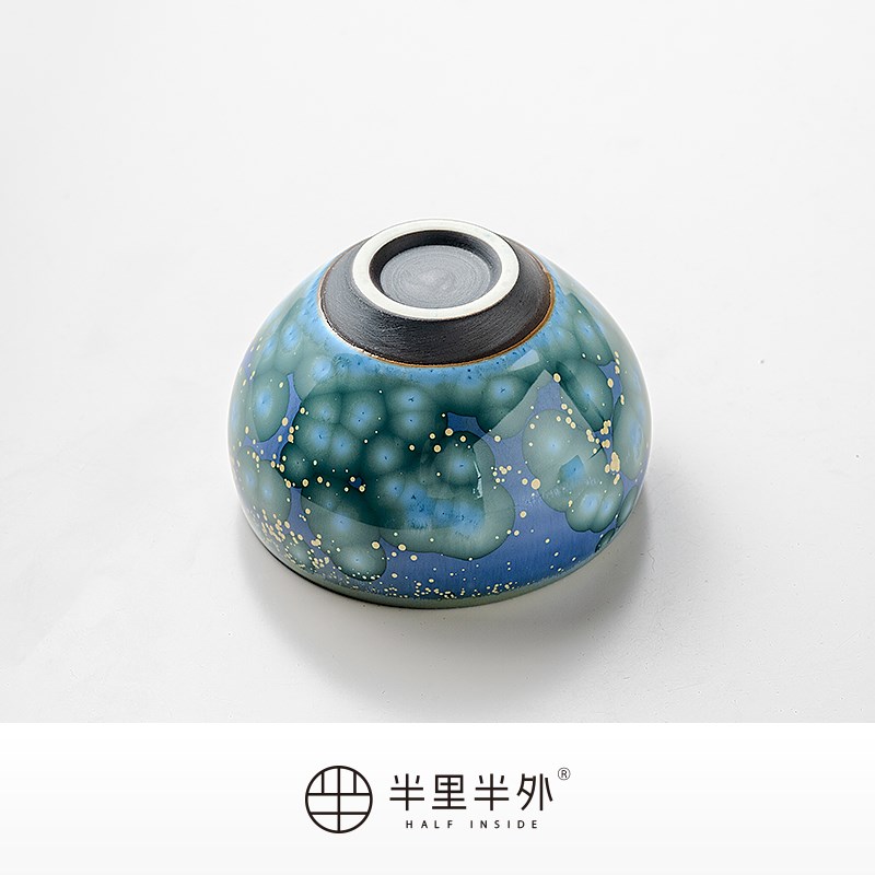 斑斓150ML高温窑变结晶大容量缸杯主人杯功夫茶男款陶瓷茶盏