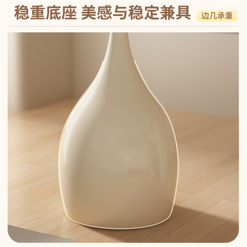 小圆桌茶几简约现代家用岩板边几创意沙发边桌阳台茶桌置物架桌子