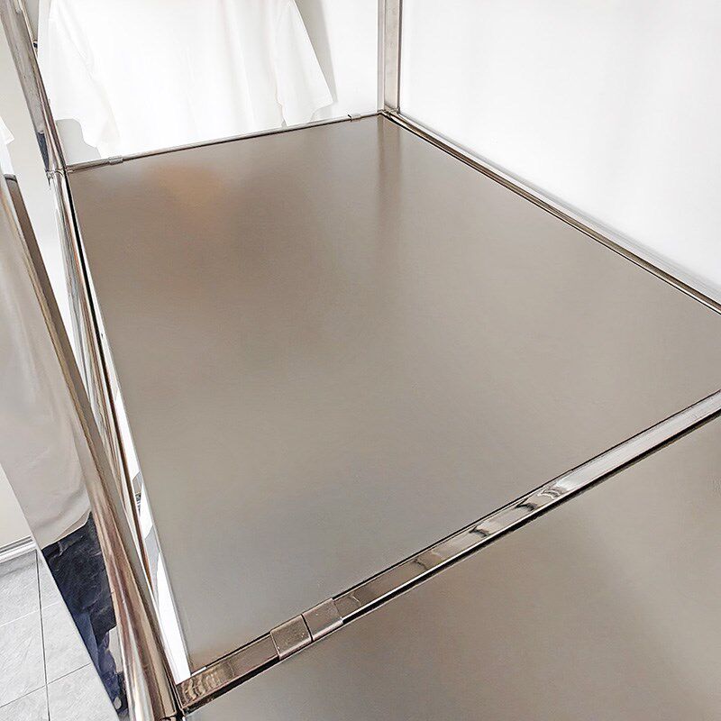 304不锈钢转角衣柜L型家用卧室定制金属衣帽间新房装修板式大衣柜