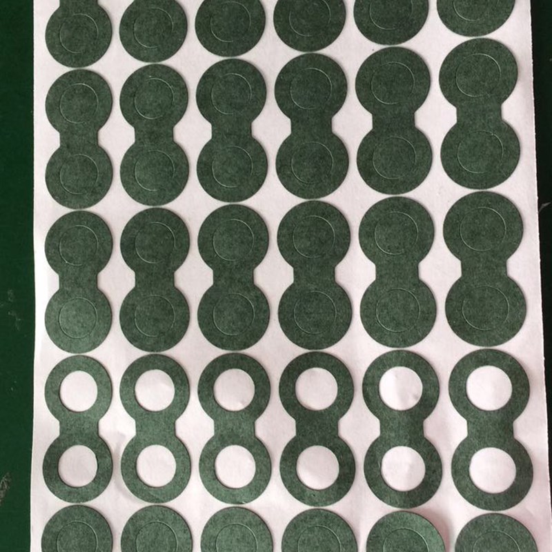 青稞纸青壳纸 18650锂电池绝缘垫片电池空心实心垫圈带背胶21700