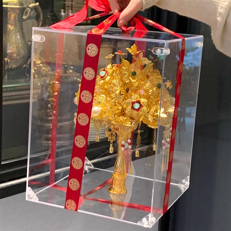 金色手捧花diy材料包新娘秀禾旗袍服晨袍中式婚礼闺蜜结婚礼物
