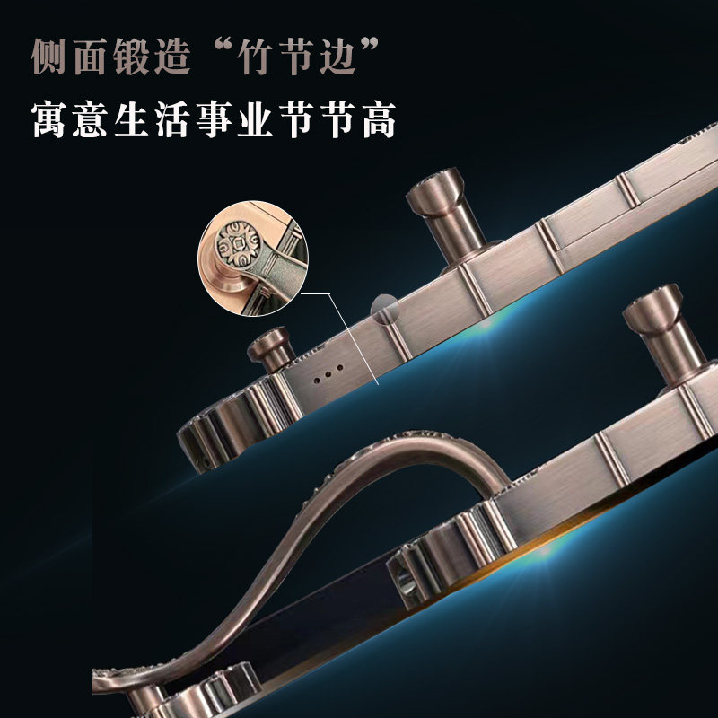 别墅大门欧式指纹锁双开门密码锁户外铜门家用防盗门智能锁电子锁