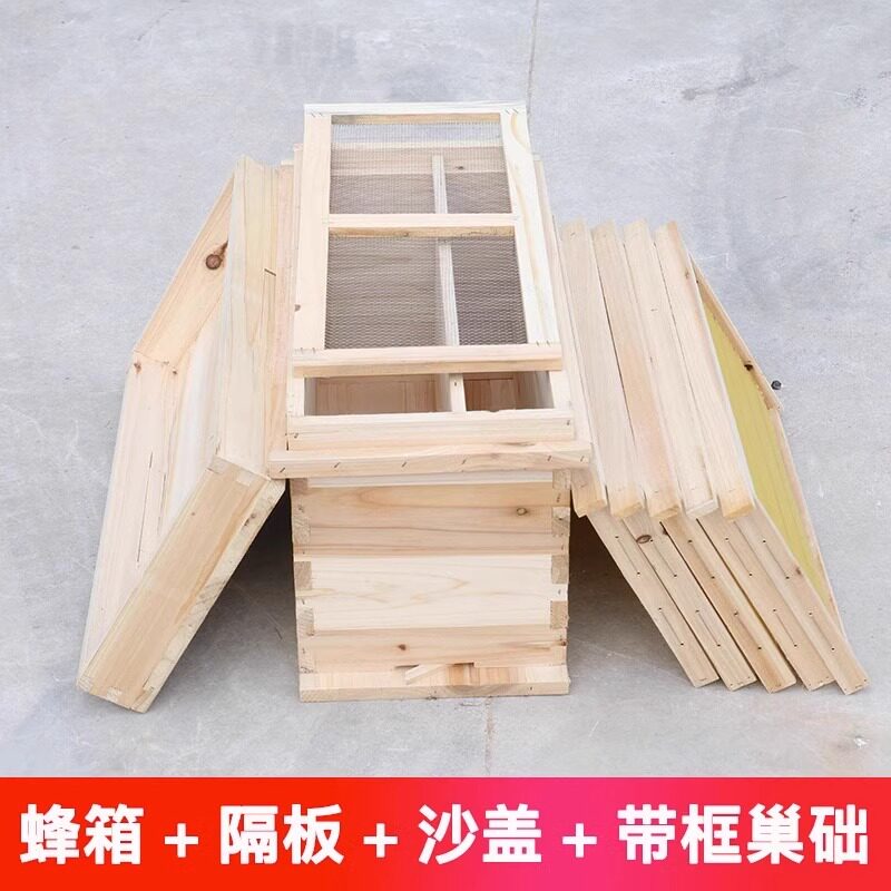 1.5厚5框蜂箱49/46/42不煮腊育王箱中蜂箱蜜蜂箱杉木养蜂工具巢