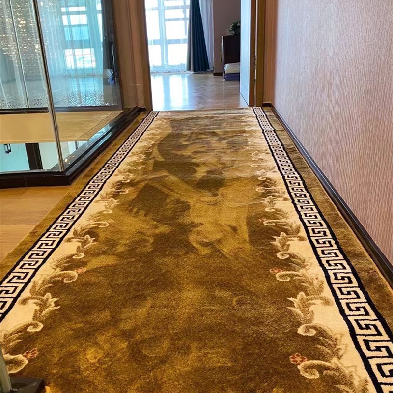 别墅实木楼梯踏步垫免胶自粘家用欧式台阶隔音竹纤维楼梯地毯定制
