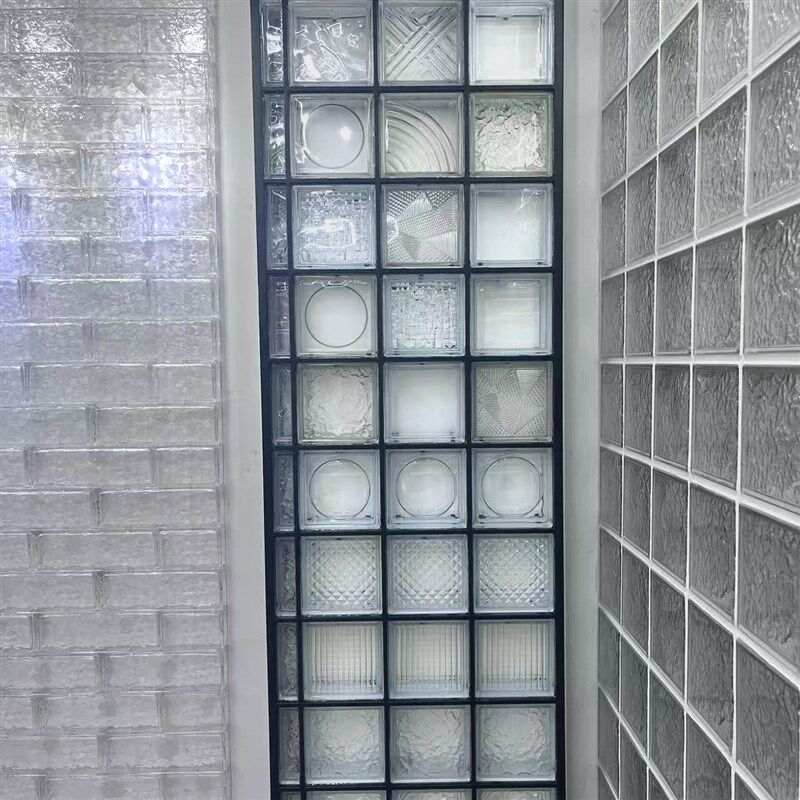 成品玻璃砖不锈钢屏风水晶砖玄关家装隔断半墙可定制实心空心砖