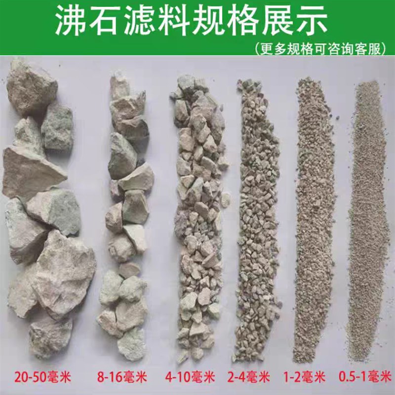 沸石颗粒滤料高效除氨除氮矿山直供滤材污水处理河道人工湿地过滤
