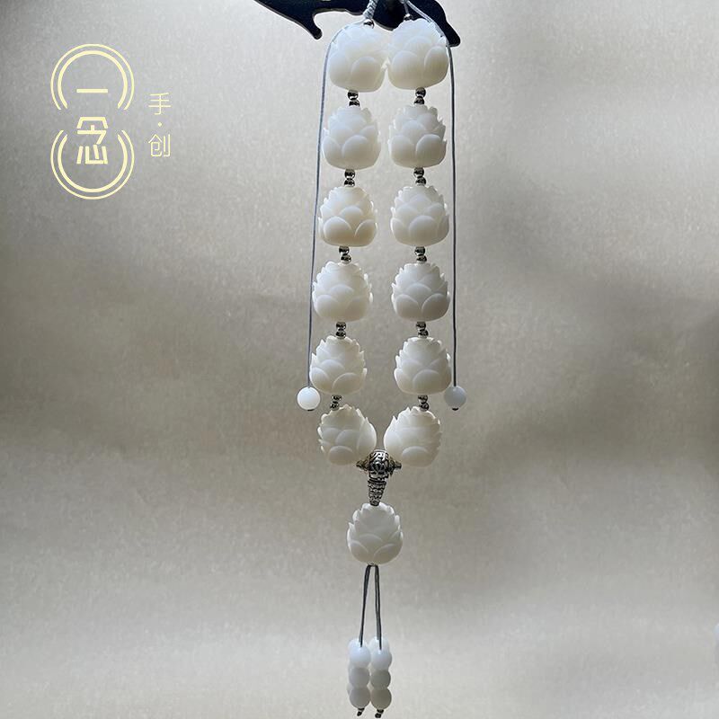 菩提莲花汽车挂件好运连连车内汽车后视镜保平安吊饰情侣特色礼物