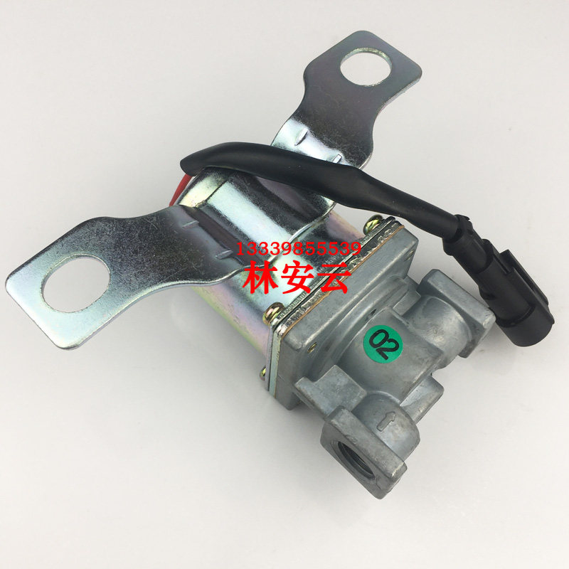 东风天锦排气制动电磁气阀24V货车风神4H刹车阀取力器电磁阀开关