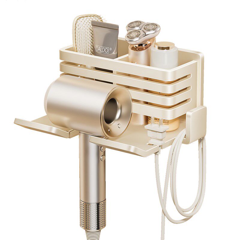 吹风机置物架太空铝卫生间风筒支架免打孔浴室壁挂大号电吹风挂架