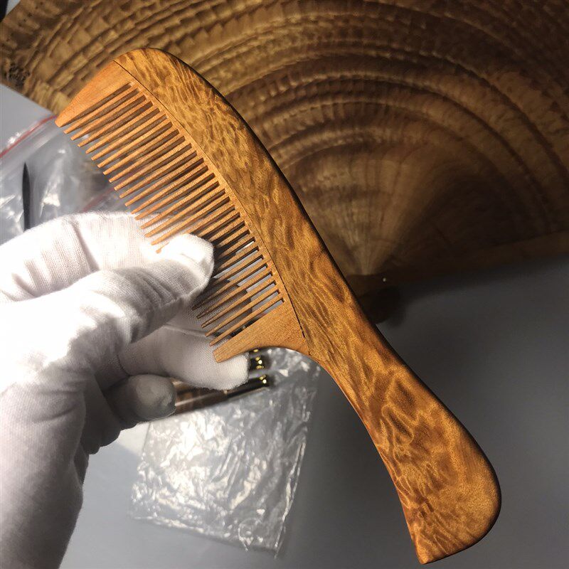 金丝楠木梳子天然实木梳小叶桢楠木梳阴沉木按摩梳美人梳送礼佳品