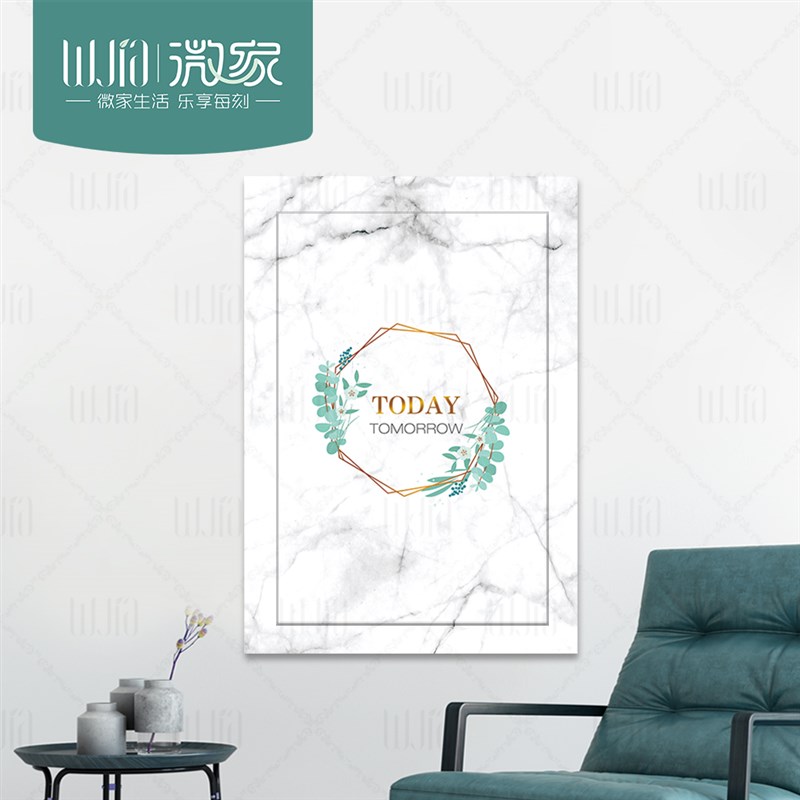 定制轻奢消防栓装饰 电表箱竖款装饰画贴纸 自粘配电箱贴画可移除图片