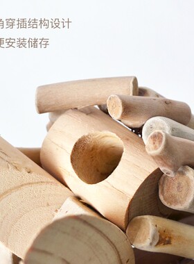 创意木质招财鹿摆件家居饰品客厅玄关幼儿园橱窗落地造景开业礼物
