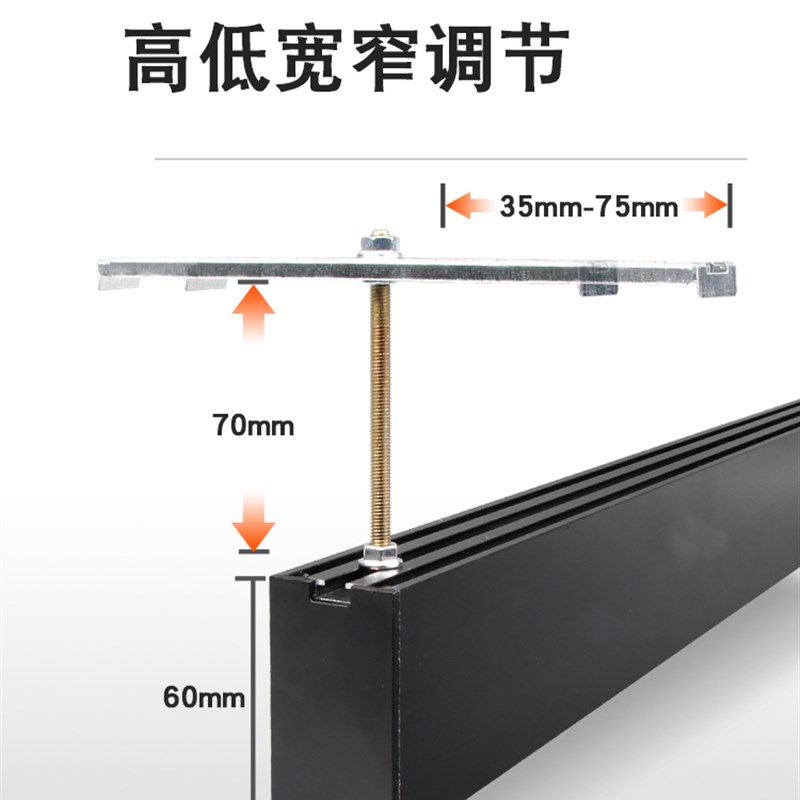 格栅方通专用灯3公分led长条灯防眩目条形灯健身房商用工程定制