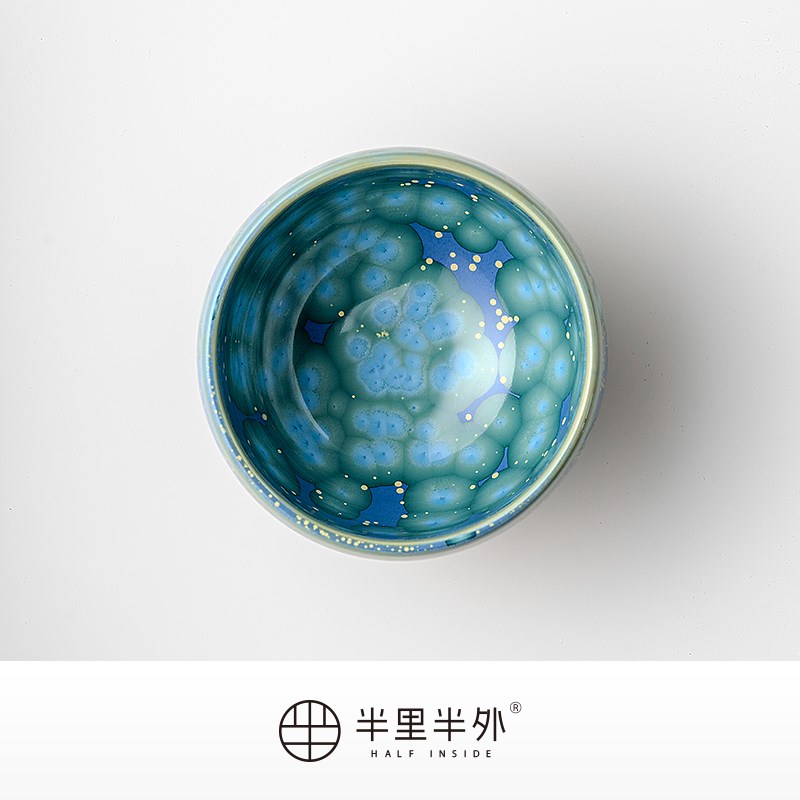 斑斓150ML高温窑变结晶大容量缸杯主人杯功夫茶男款陶瓷茶盏