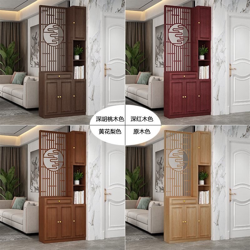 双面门厅柜客厅隔断柜屏风柜简约现代玄关柜入门实木间厅柜入户门