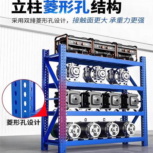 80cm宽货架重型580kg白色仓储货架加宽布匹货架子仓库多层置物架