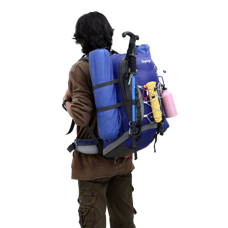 45升户外登山包男女款旅行包徒步背包双肩包轻便爬山背负系统防水