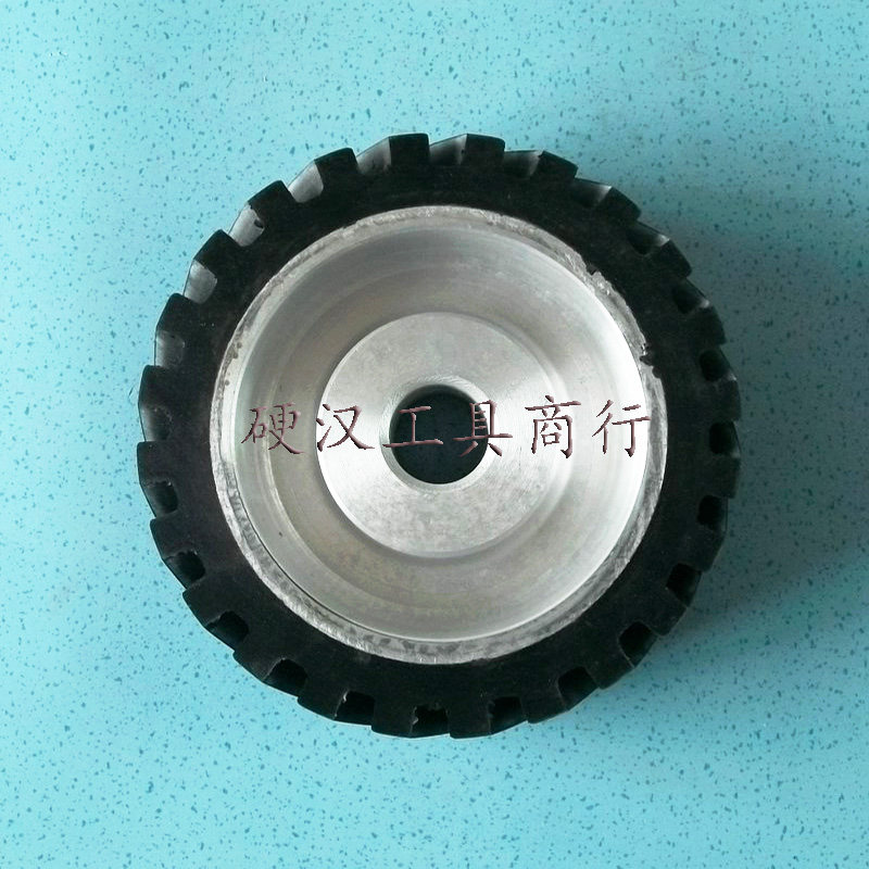 铝芯橡胶轮砂带机太阳轮抛光机橡胶轮子砂带套轮非标橡胶轮定做