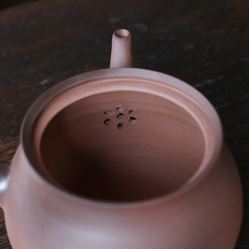 古陶坊大号煮茶壶粗陶木碳烤炉陶瓷烧水壶窑变柴烧家用阳台户外
