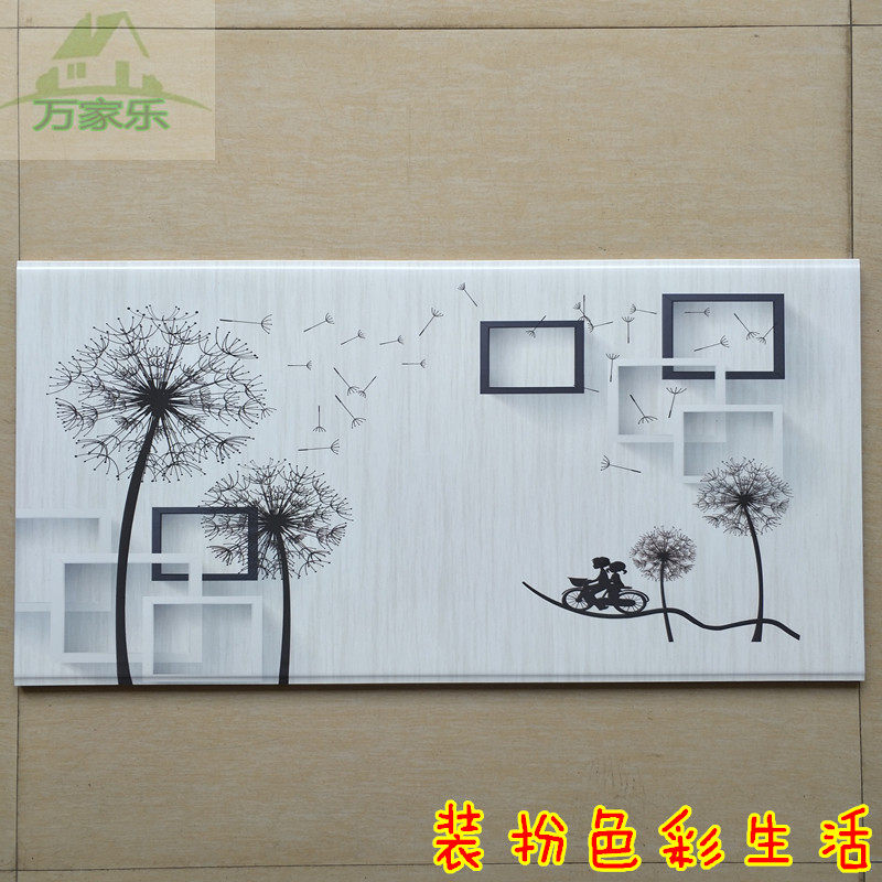瓷砖花片400x800 欧式厨房客厅卫生间墙砖装饰 定做个性艺术画片