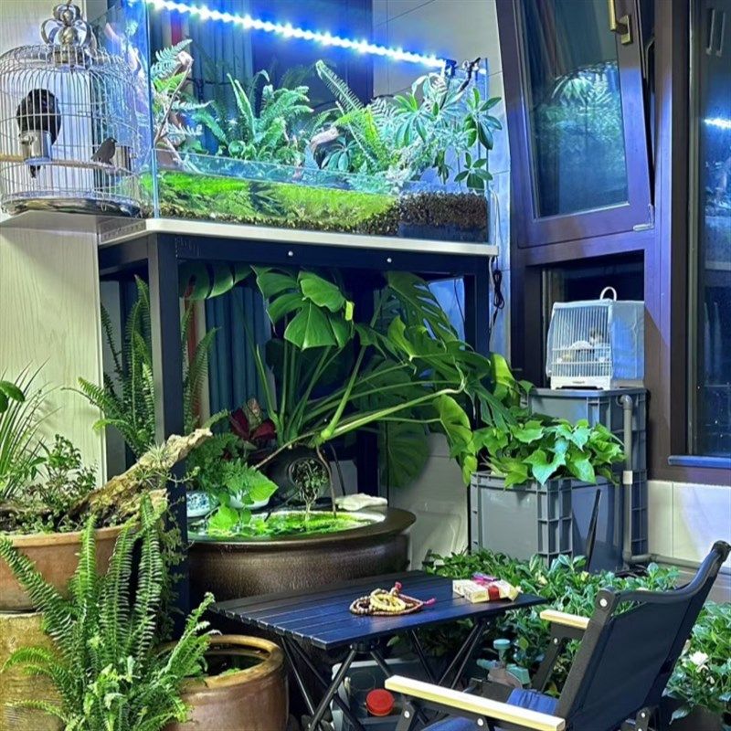 横测溢流鱼缸架鱼缸底柜单层双层龟缸蛇缸周转箱加粗加厚鱼缸架子