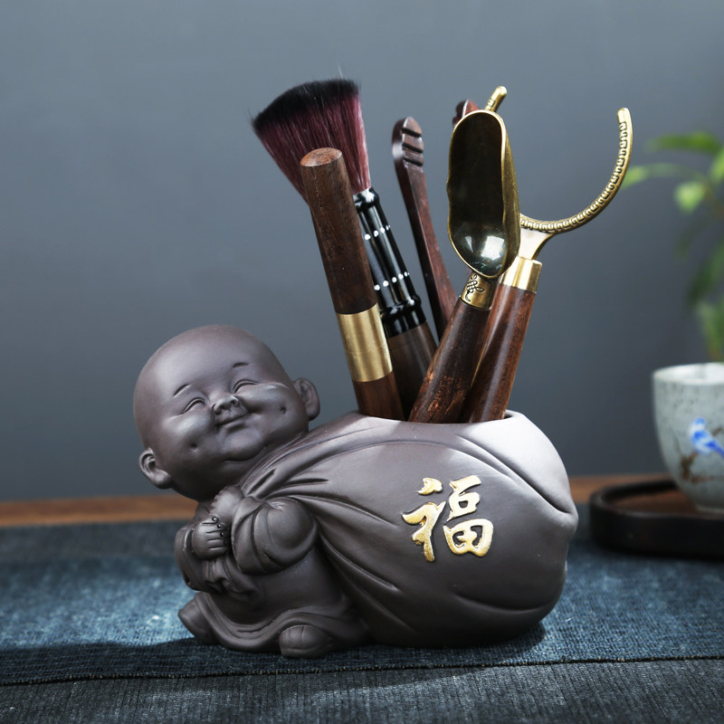 茶道六君子套装功夫茶具配件大全茶针用品茶夹茶台茶台桌泡茶工具