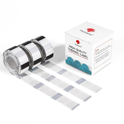 Phomemo D30标签打印机的透明热敏贴纸自粘名称标签纸3卷贴纸纸