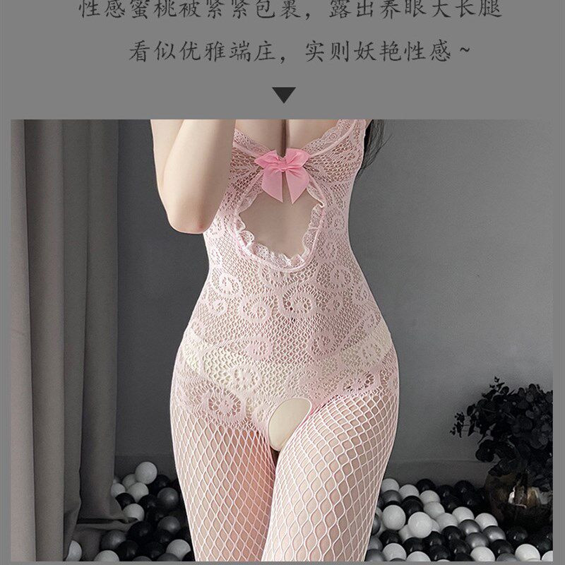 内衣黑女吊带睡衣魅力性感女连裤袜开当网袜连裤袜连体衣