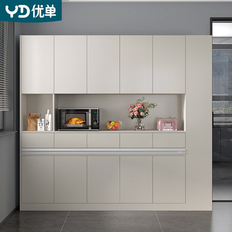 轻奢家用奶油风客饭厅卡座餐柜一体小户型可移动餐桌定制G180