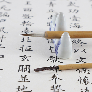 安邦笔庄狼羊工笔勾线 瘦金体长峰毛笔人物国画花鸟工笔勾线毛笔