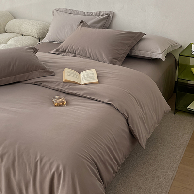 全棉贡缎100支被套单件 双人加大200x230被罩220x240cm纯棉被芯套