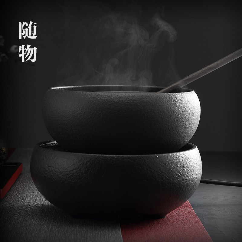 火山石煮茶器电陶炉合璧陶瓷古法煮茶碗围炉煮茶炉煮茶壶煮茶盆缸
