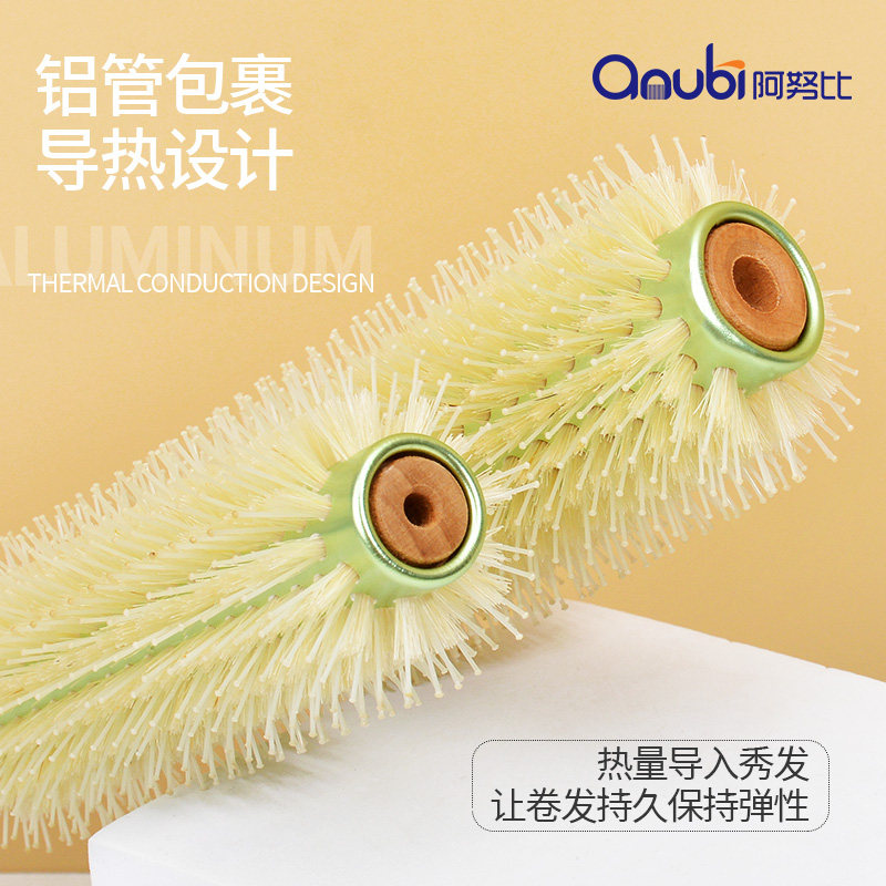 滚梳卷发梳子女士专用长发家用猪鬃毛圆筒内扣梳发廊专业造型神器