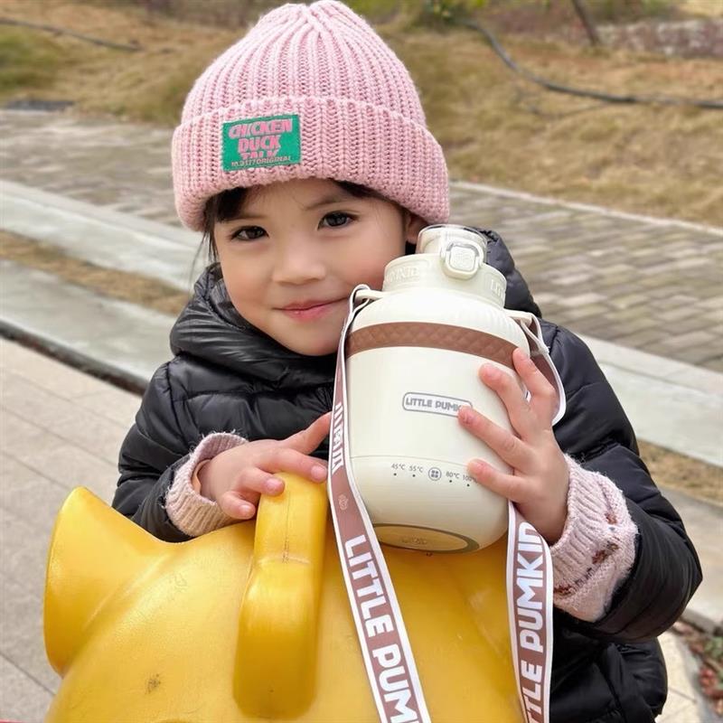 小南瓜便携式烧水壶旅行恒温烧开水杯小型加热保温杯电热水壶迷你