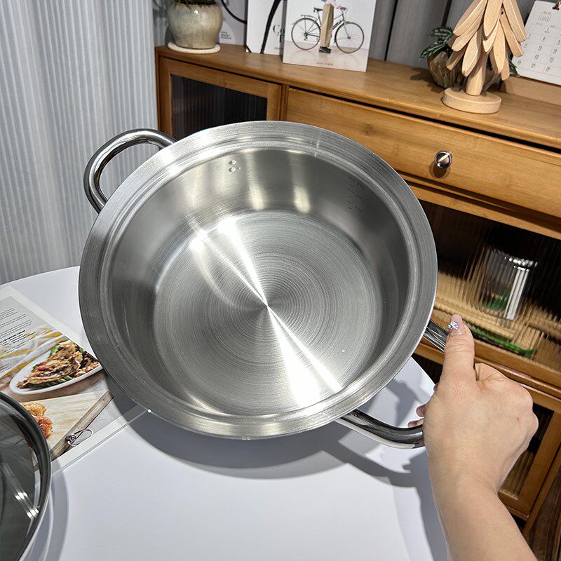 304不锈钢海鲜蒸汽锅家用多功能蒸锅汤锅火锅26cm/30cm
